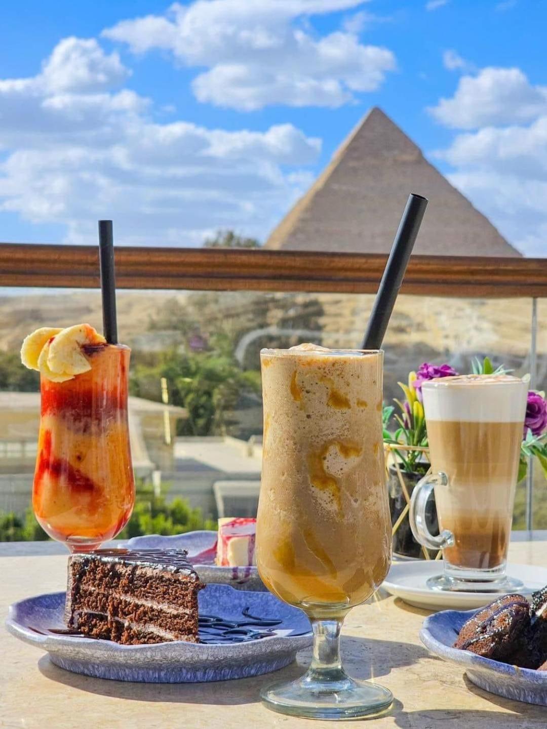 Kafret el-Gabal Tree Lounge Pyramids View Inn , Sphinx Giza מראה חיצוני תמונה
