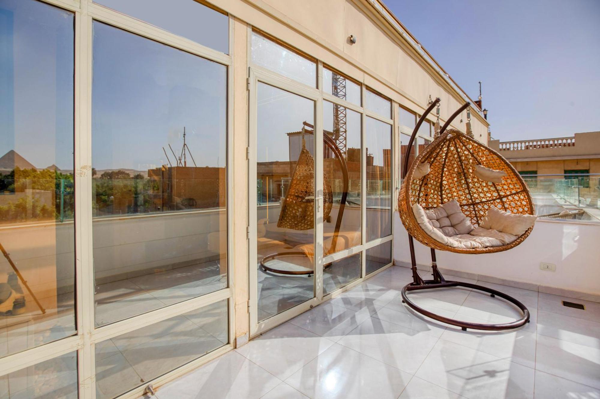 Kafret el-Gabal Tree Lounge Pyramids View Inn , Sphinx Giza מראה חיצוני תמונה
