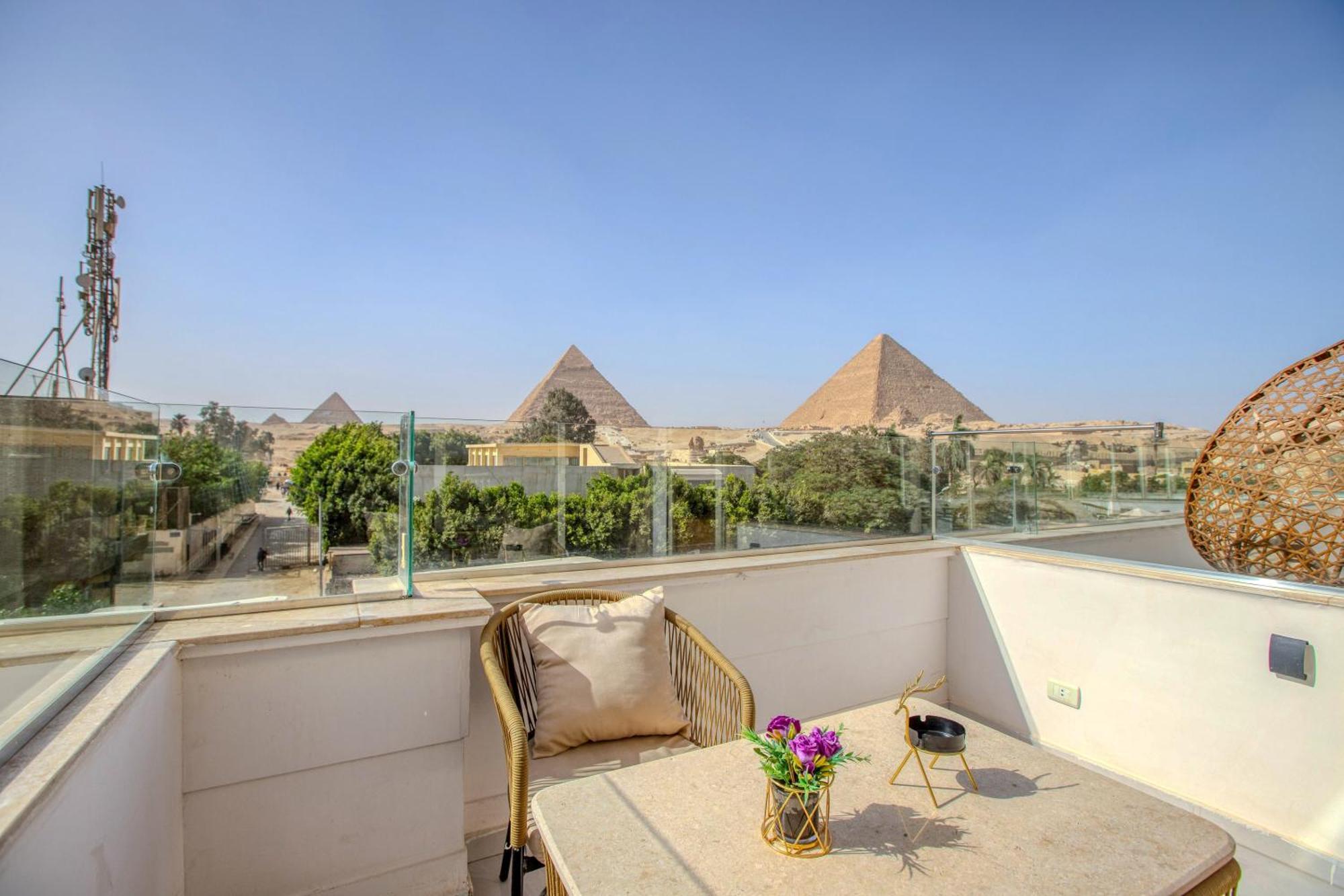 Kafret el-Gabal Tree Lounge Pyramids View Inn , Sphinx Giza מראה חיצוני תמונה