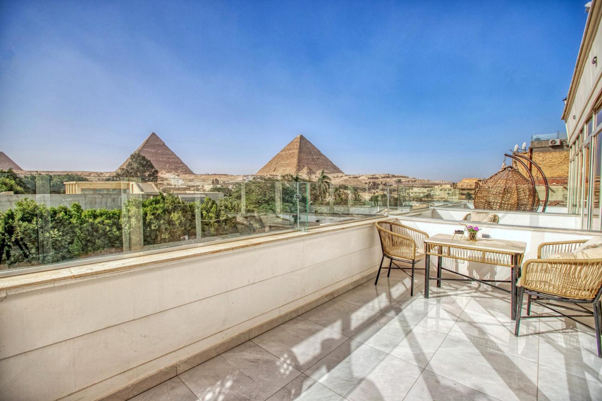 Kafret el-Gabal Tree Lounge Pyramids View Inn , Sphinx Giza מראה חיצוני תמונה