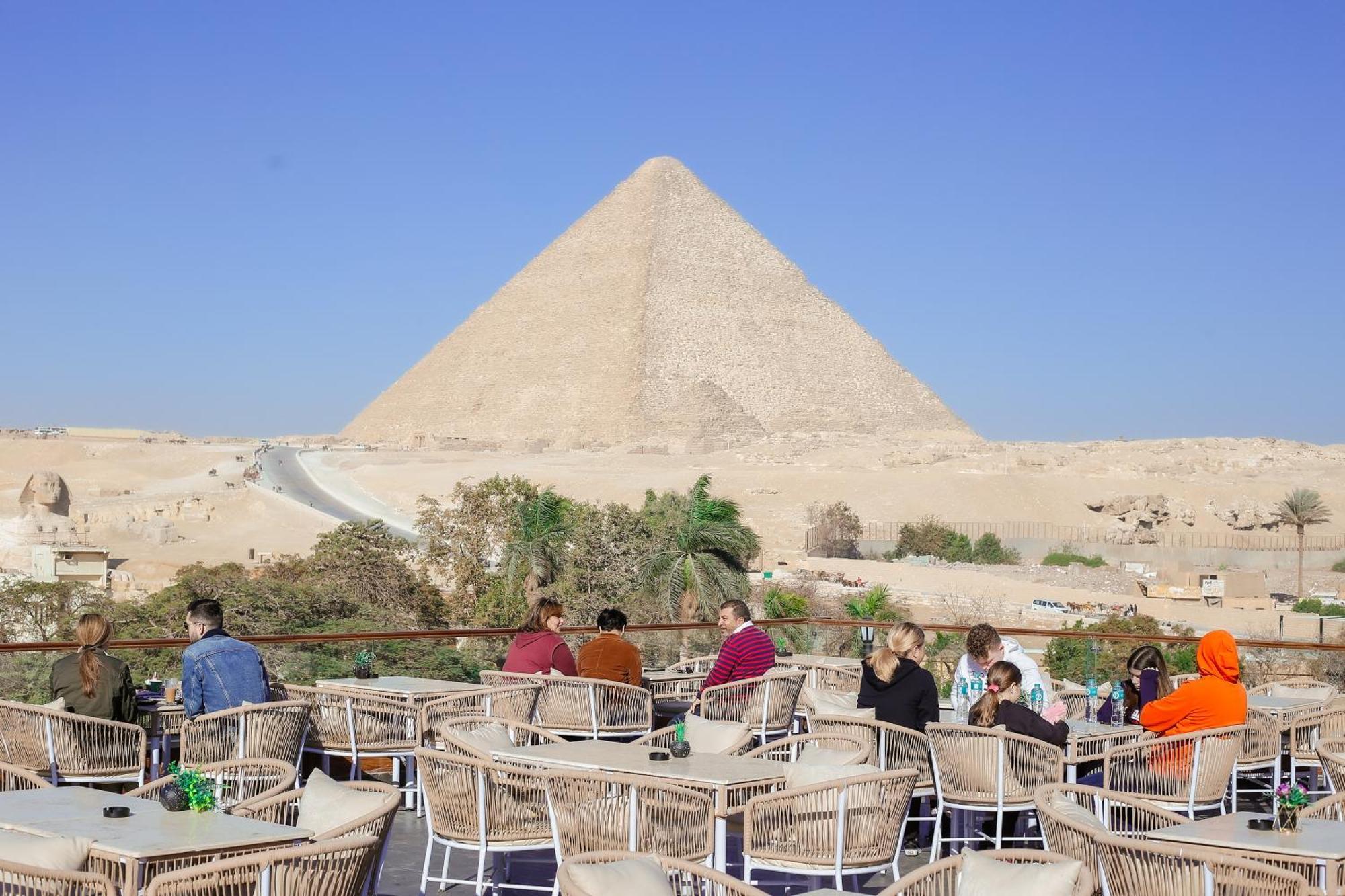 Kafret el-Gabal Tree Lounge Pyramids View Inn , Sphinx Giza מראה חיצוני תמונה