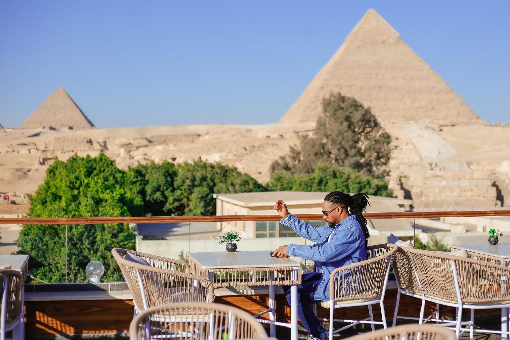 Kafret el-Gabal Tree Lounge Pyramids View Inn , Sphinx Giza מראה חיצוני תמונה