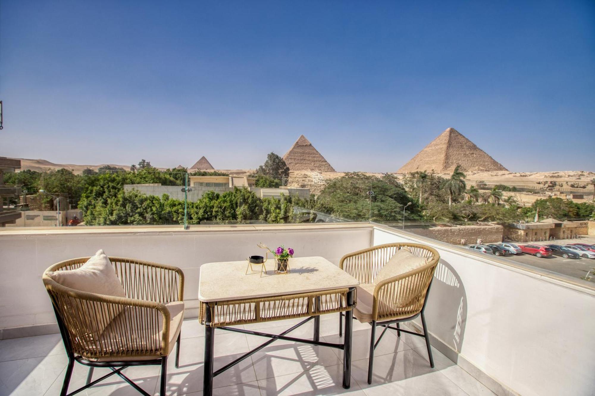 Kafret el-Gabal Tree Lounge Pyramids View Inn , Sphinx Giza מראה חיצוני תמונה