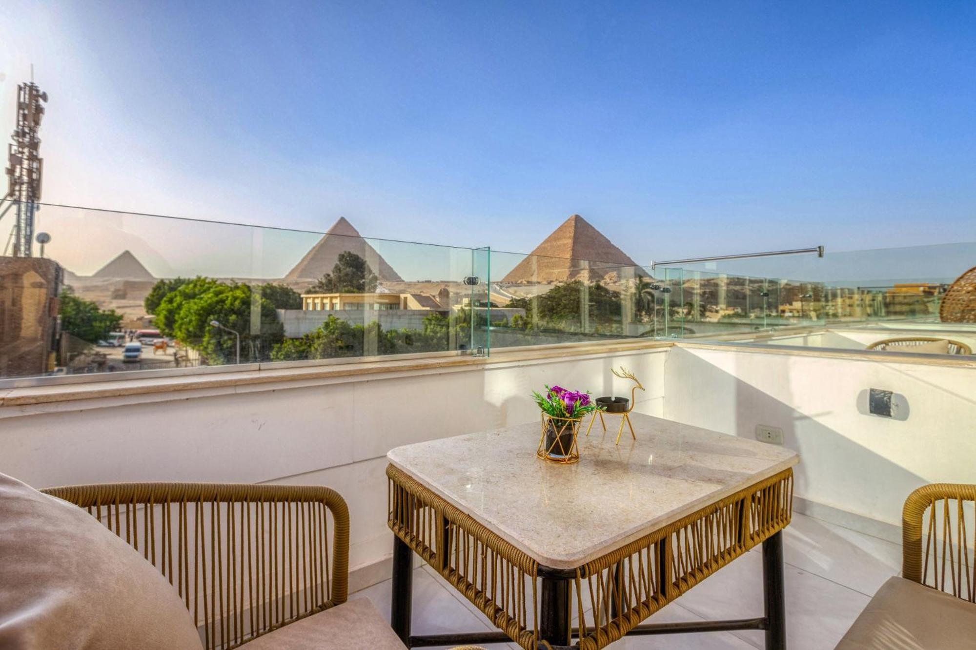 Kafret el-Gabal Tree Lounge Pyramids View Inn , Sphinx Giza מראה חיצוני תמונה